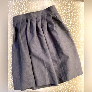 Girls gray uniform skirt